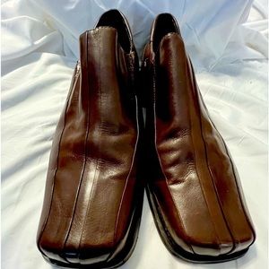 TIMELESS Elegance: Vintage Giorgio Brutini Square Toe Men’s Brown Leather Shoes